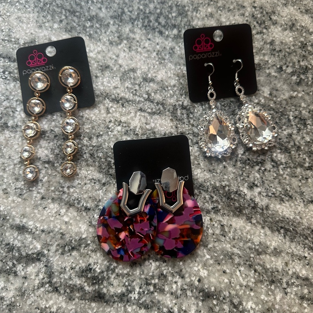 Lot Of Three Pairs of Earrings. New With Tags